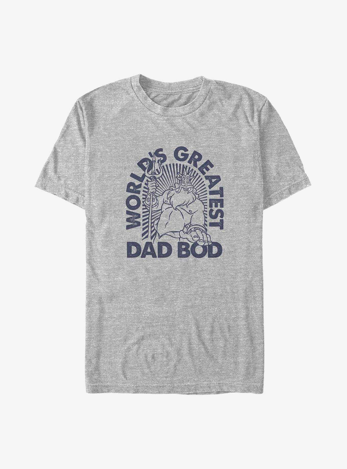Disney The Little Mermaid Triton World's Greatest Dad Bod Big & Tall T-Shirt, , hi-res