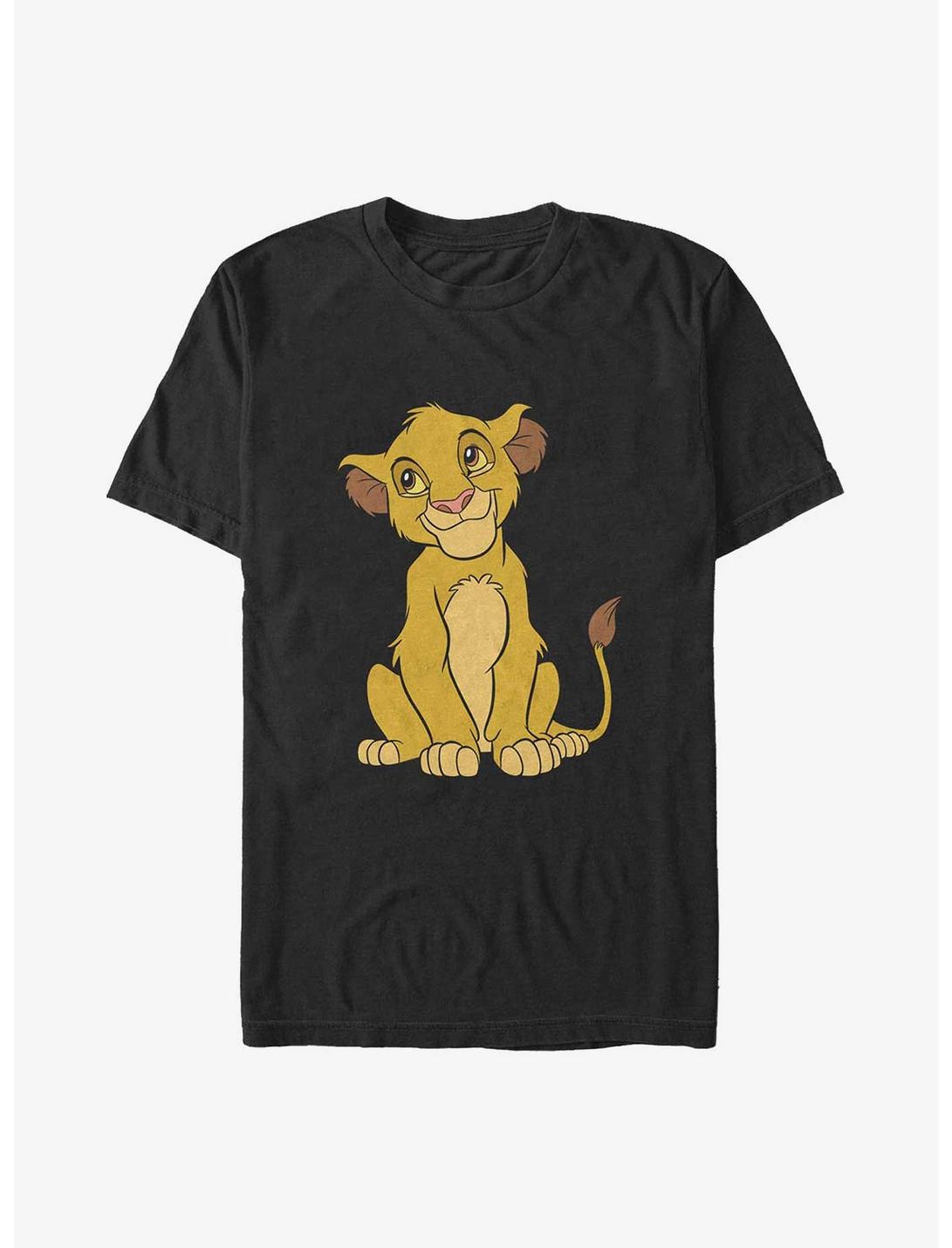 Disney The Lion King Cute Simba Big & Tall T-Shirt, BLACK, hi-res