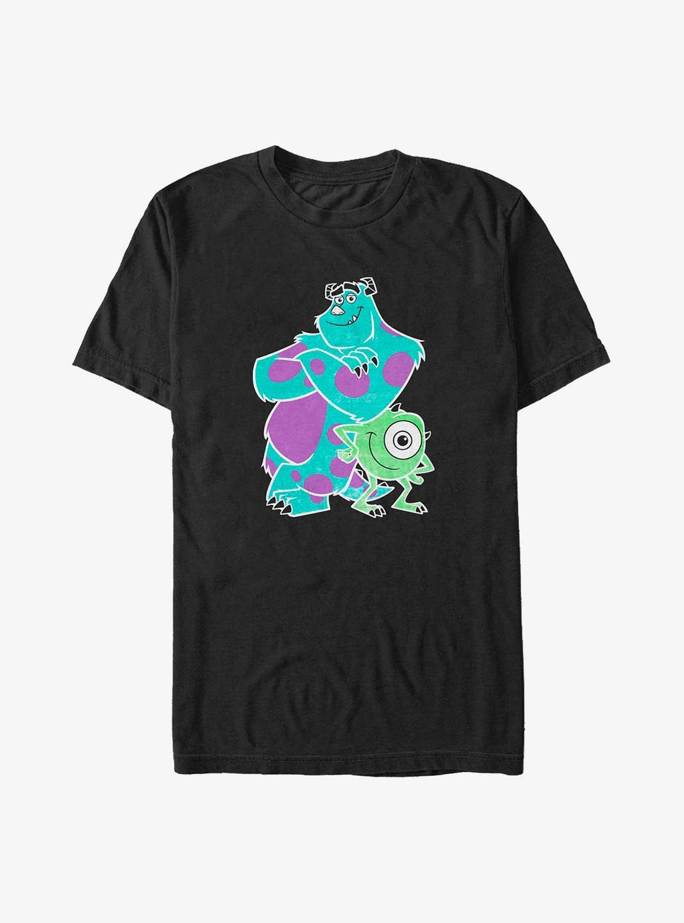 Men's Monsters Inc Sulley Mike Buds Graphic Tee Black Small