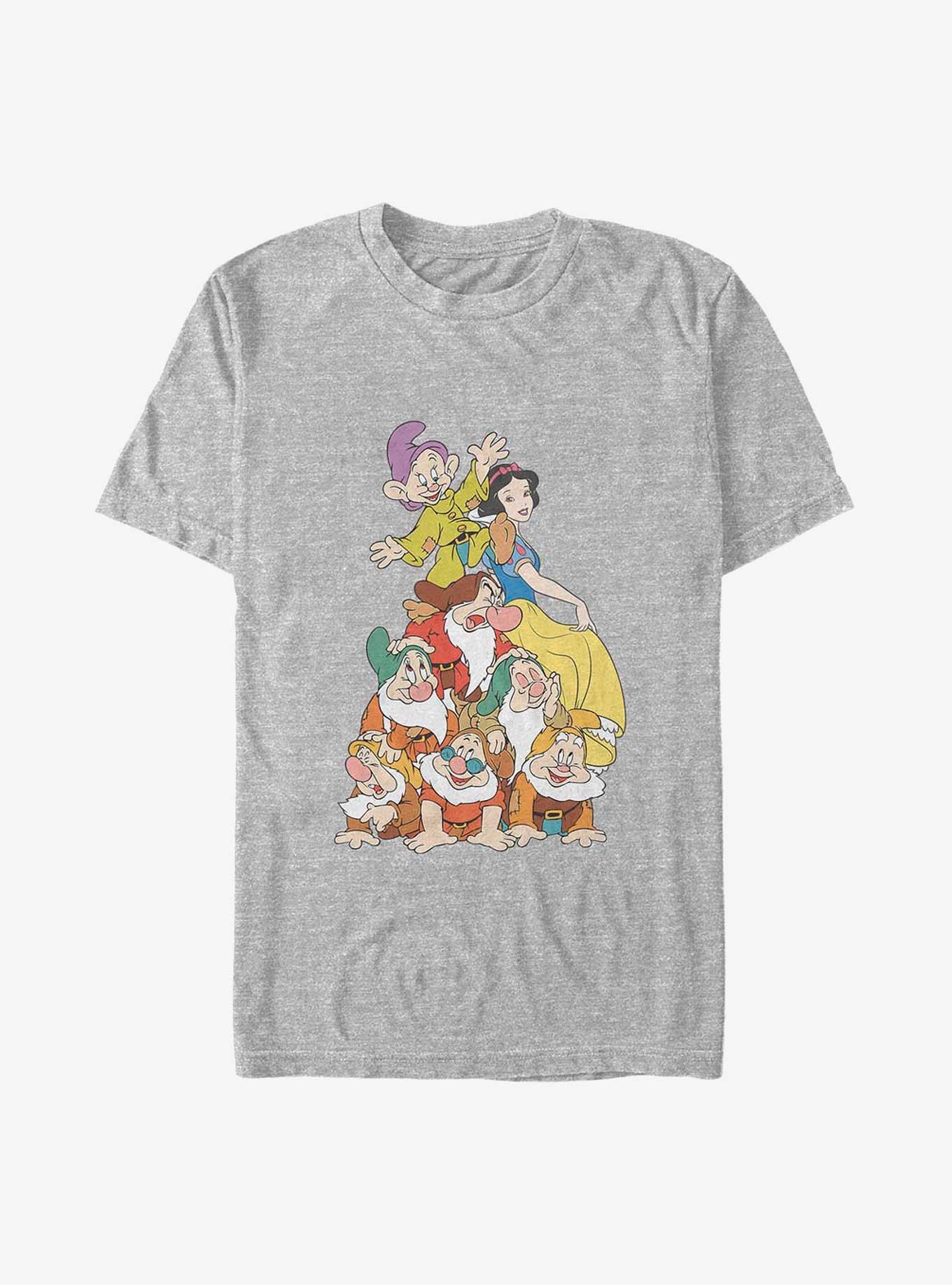 Disney Snow White and the Seven Dwarfs Squad Dwarf Stack Big & Tall T-Shirt, , hi-res