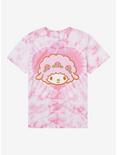 My Sweet Piano Pink Heart Tie-Dye Boyfriend Fit Girls T-Shirt, MULTI, hi-res