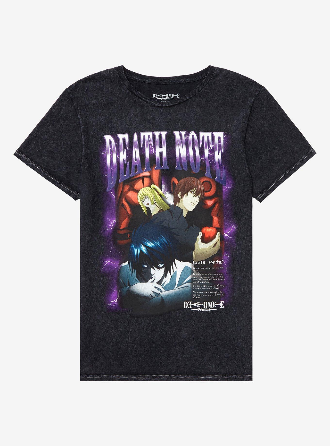 Death Note Collage Metal Boyfriend Fit Girls T-Shirt, MULTI, hi-res