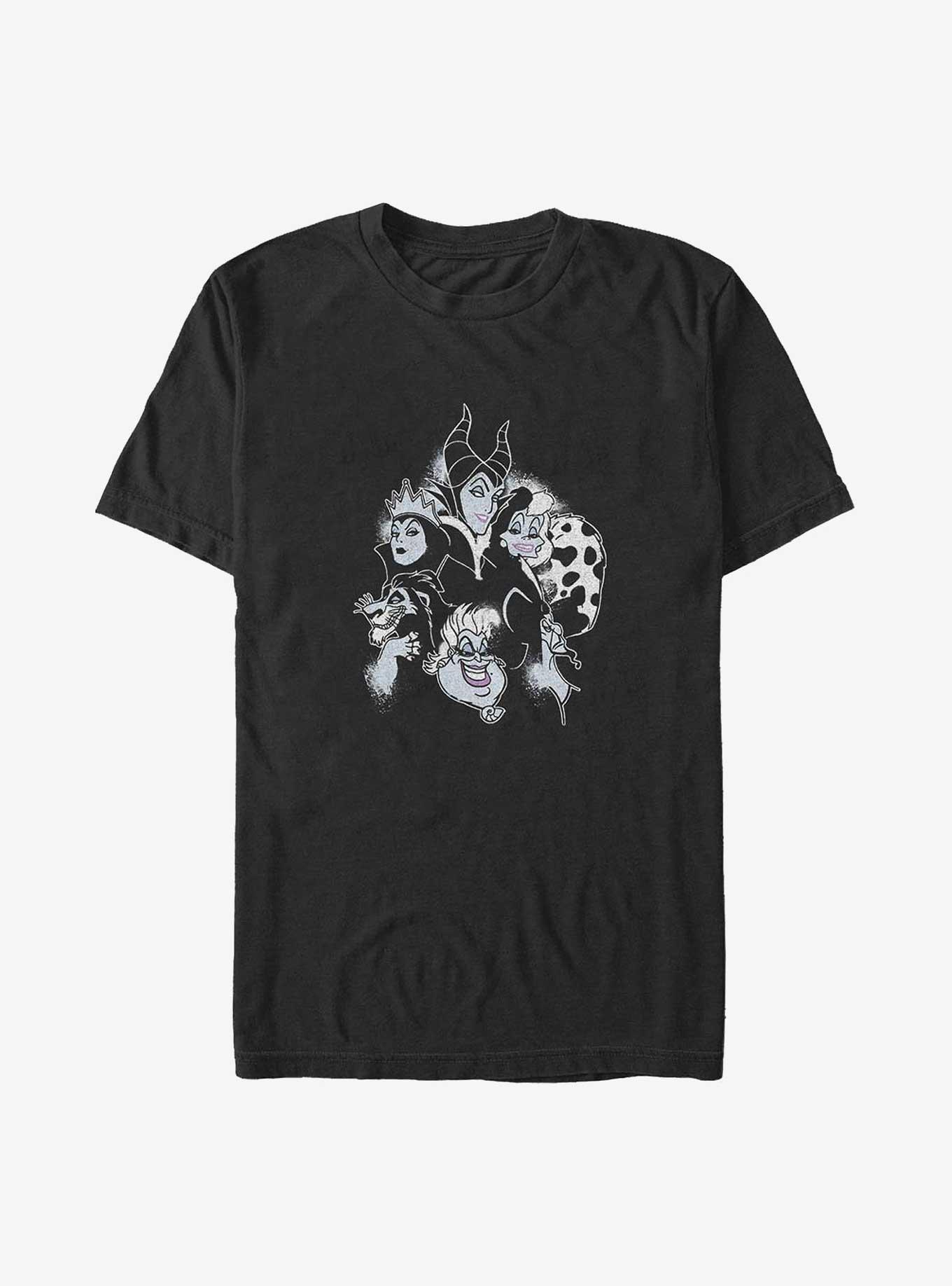 Disney Villains Villainous Heads Big & Tall T-Shirt, BLACK, hi-res