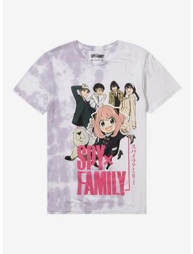 Plus Size Spy X Family Group Tie-Dye Boyfriend Fit Girls T-Shirt, , hi-res