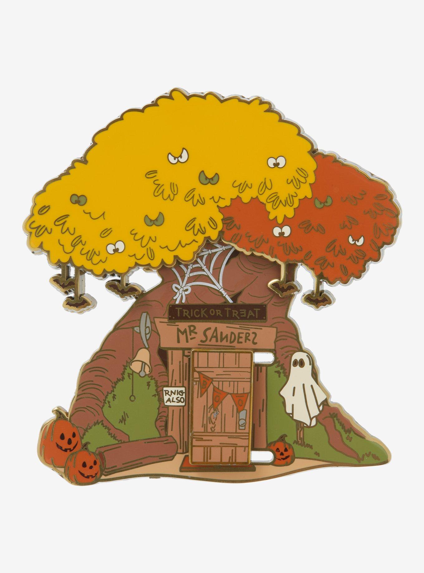 Loungefly Disney Winnie The Pooh Halloween Tree Enamel Pin, , hi-res