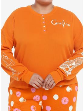 Coraline Henley Girls Long-Sleeve Top Plus Size, , hi-res