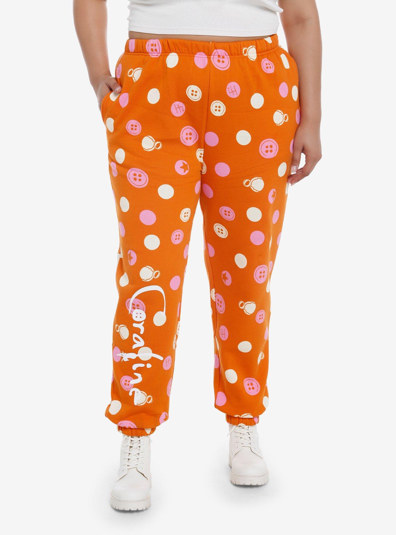 Coraline Buttons Girls Jogger Sweatpants Plus Size, MULTI, hi-res