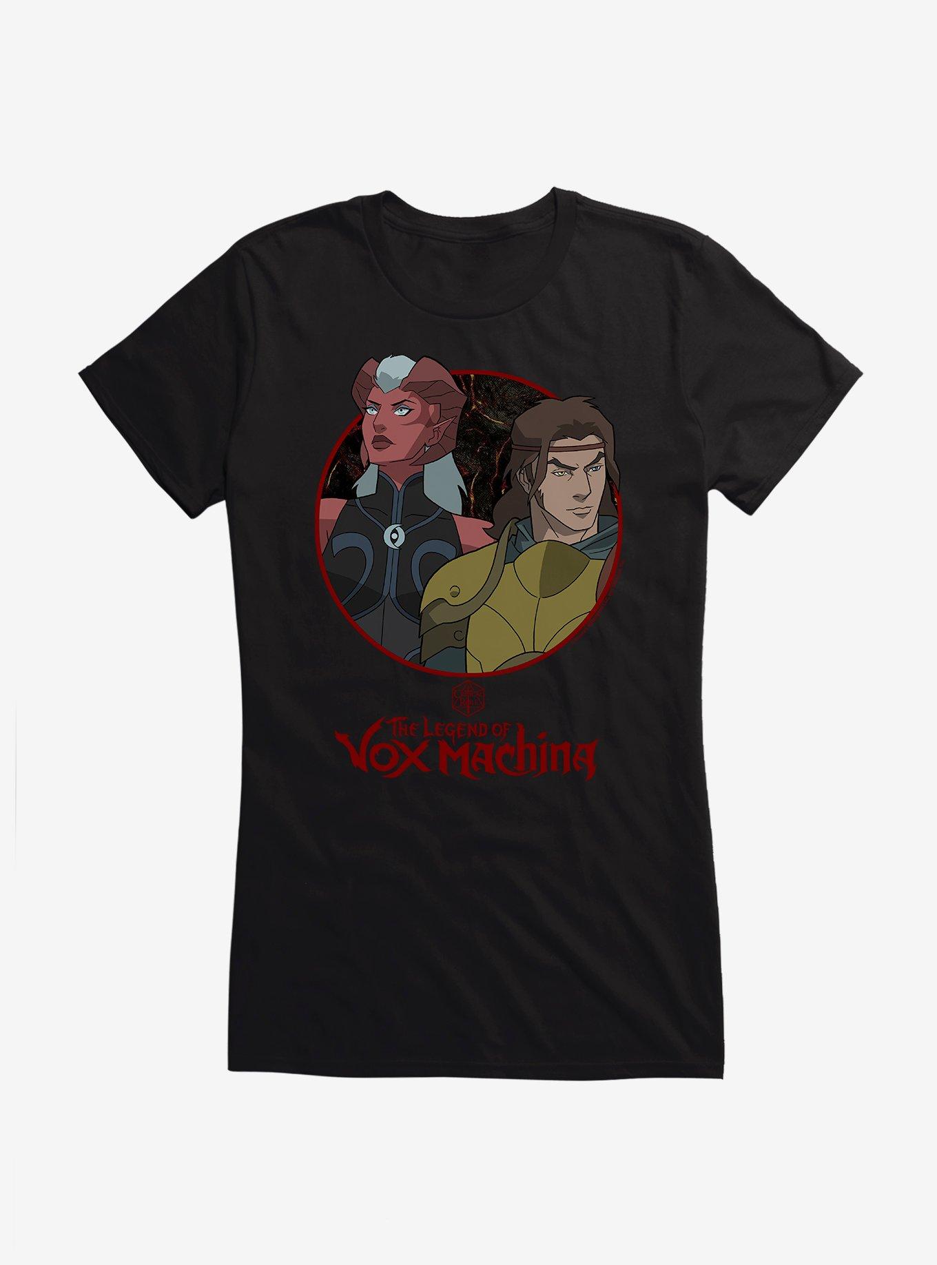 Critical Role The Legend Of Vox Machina Kash And Zahra Girls T-Shirt