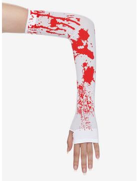 Blood Splatter Fingerless Gloves, , hi-res
