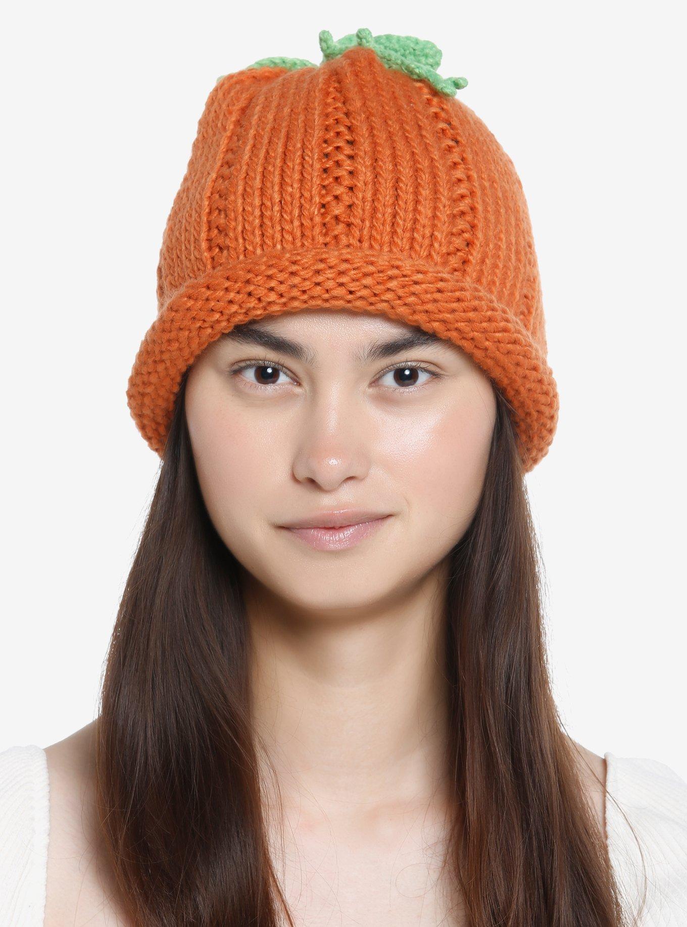 Pumpkin Knit Beanie, , hi-res