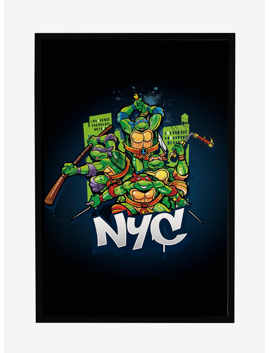 Teenage Mutant Ninja Turtles NYC Action Pose Framed Poster, , hi-res