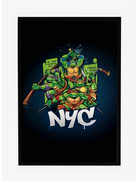 Teenage Mutant Ninja Turtles NYC Action Pose Framed Poster, , hi-res