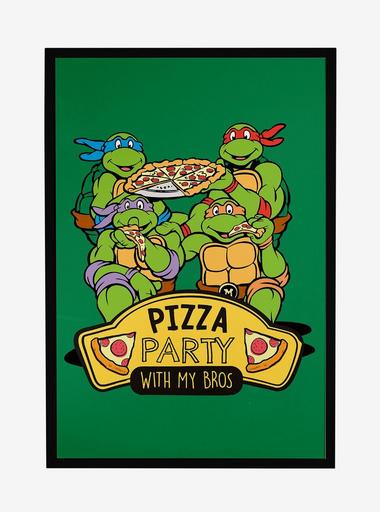 Teenage Mutant Ninja Turtles Pizza Party Framed Poster | Hot Topic