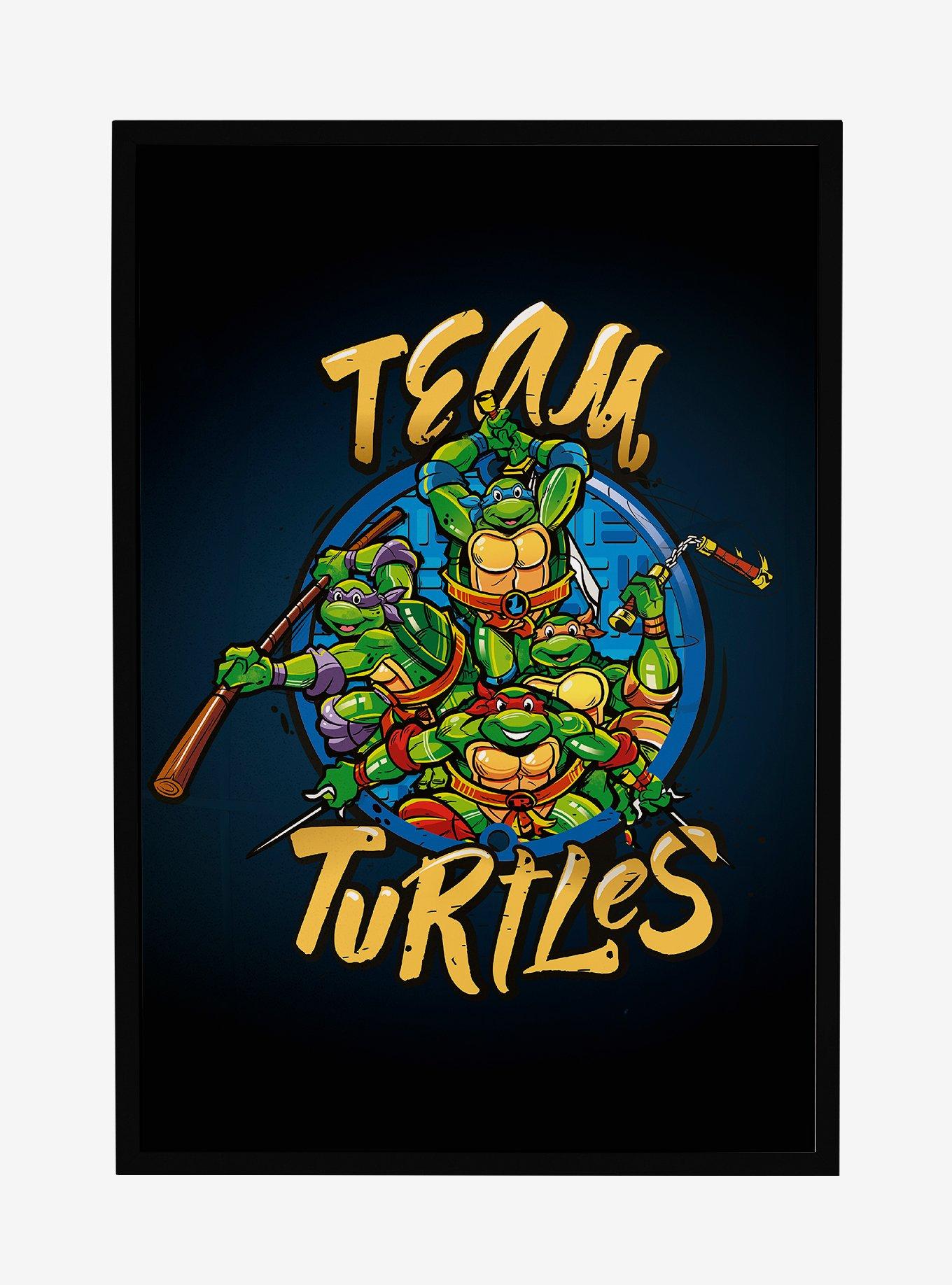 Teenage Mutant Ninja Turtles Team Turtles Framed Poster, , hi-res