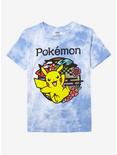 Pokemon Pikachu Circle Tie-Dye Boyfriend Fit Girls T-Shirt, MULTI, hi-res