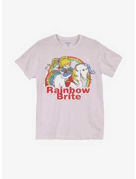Rainbow Brite Girl & Rainbow Unicorn Boyfriend Fit Girls T-Shirt, , hi-res