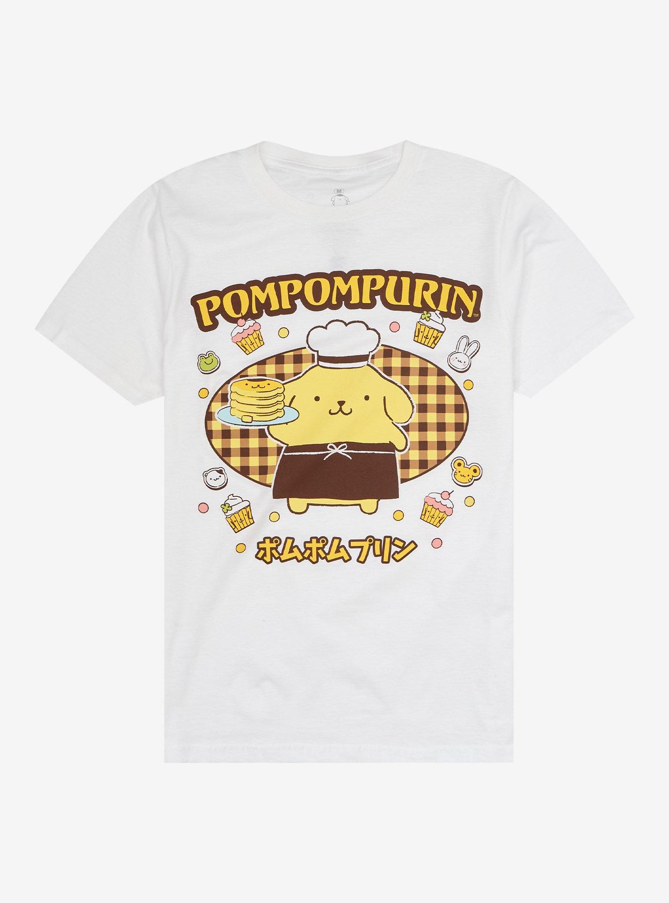 Pompompurin Chef Pancake Boyfriend Fit Girls T-Shirt | Hot Topic