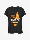Cars Cozy Cone Motel Girls T-Shirt, BLACK, hi-res