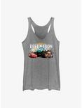 Cars The Drive Is The Destination Cars Girls Raw Edge Tank, GRAY HTR, hi-res