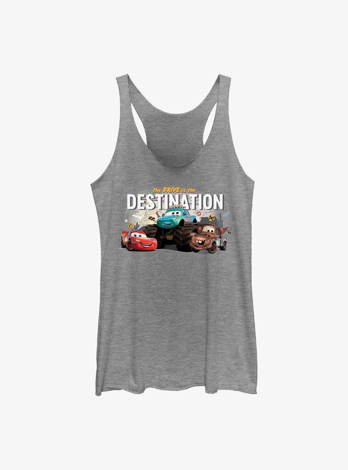 Cars The Drive Is The Destination Cars Girls Raw Edge Tank, , hi-res