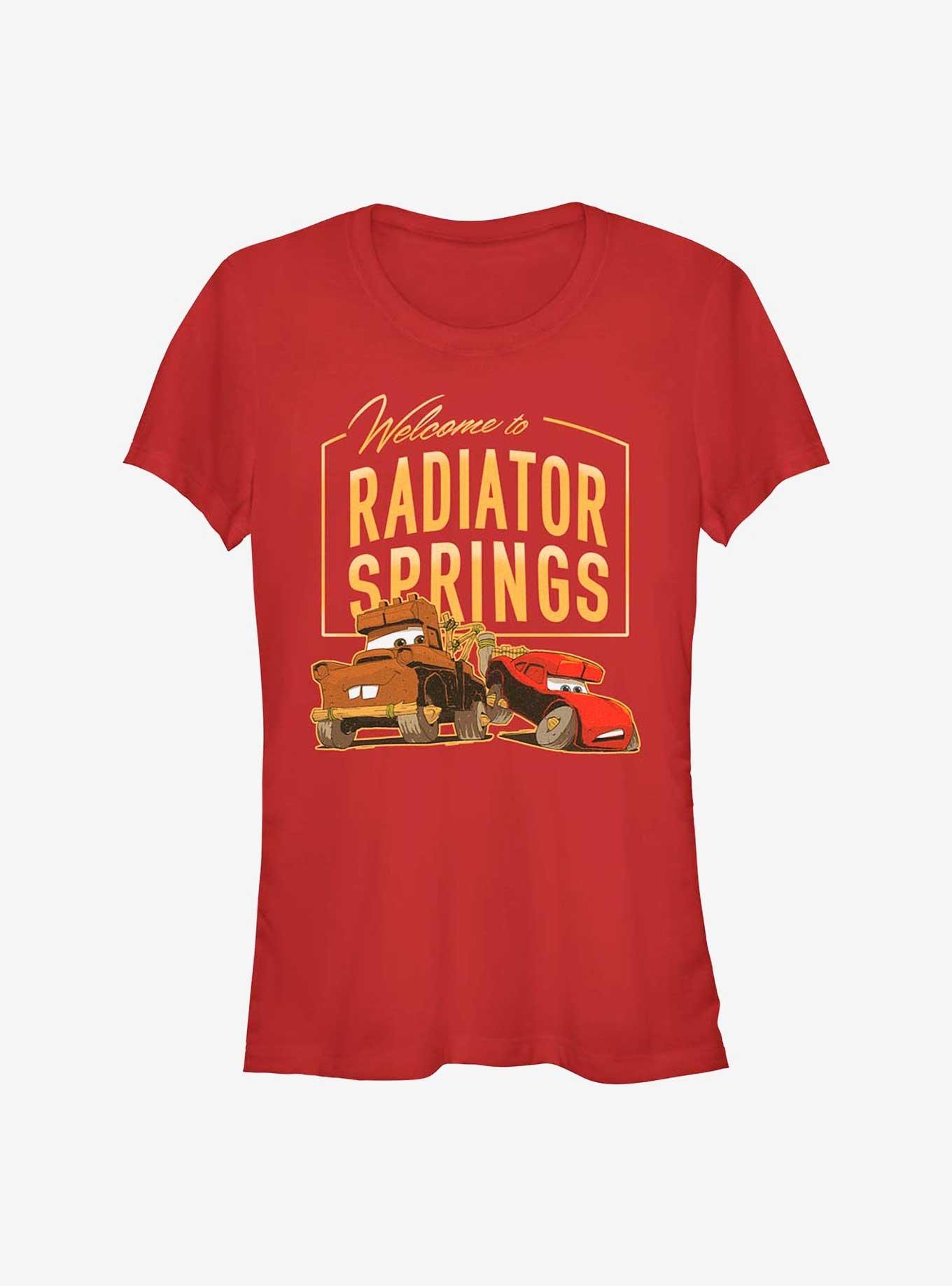 Cars Welcome To Radiator Springs Girls T-Shirt, RED, hi-res