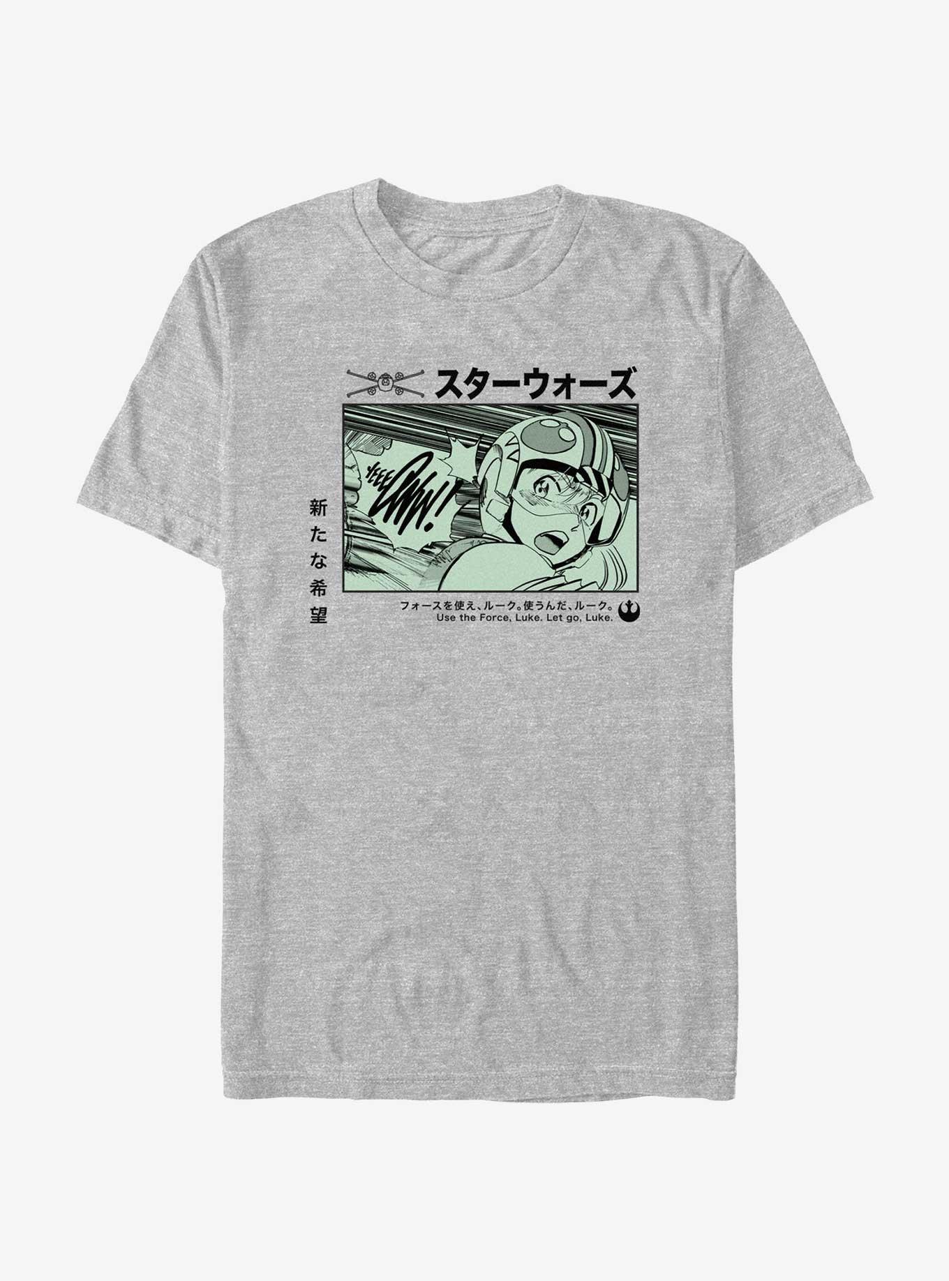 Star Wars Anime Luke Panel T-Shirt, ATH HTR, hi-res