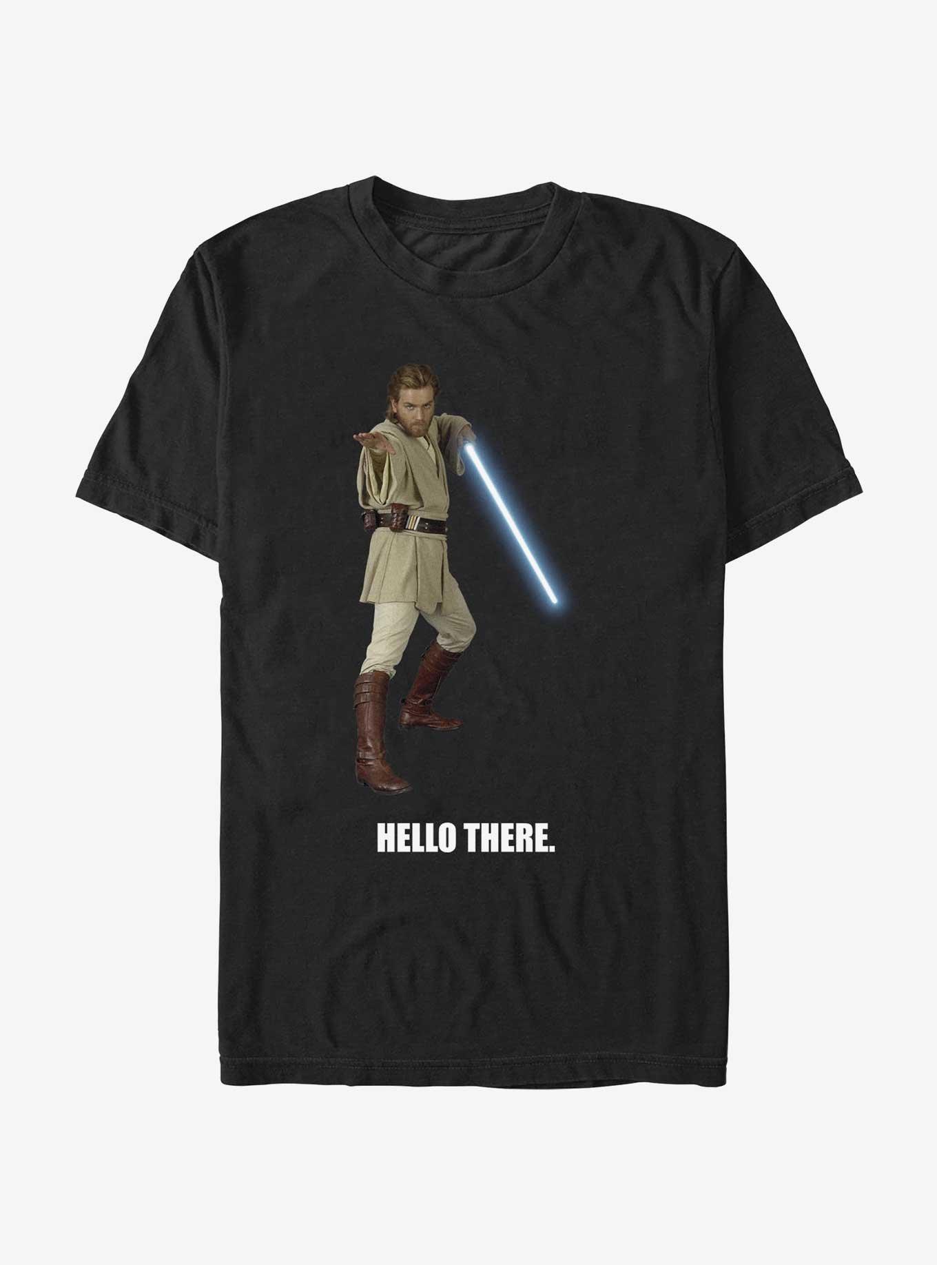 Star Wars Hello There Kenobi T-Shirt, BLACK, hi-res