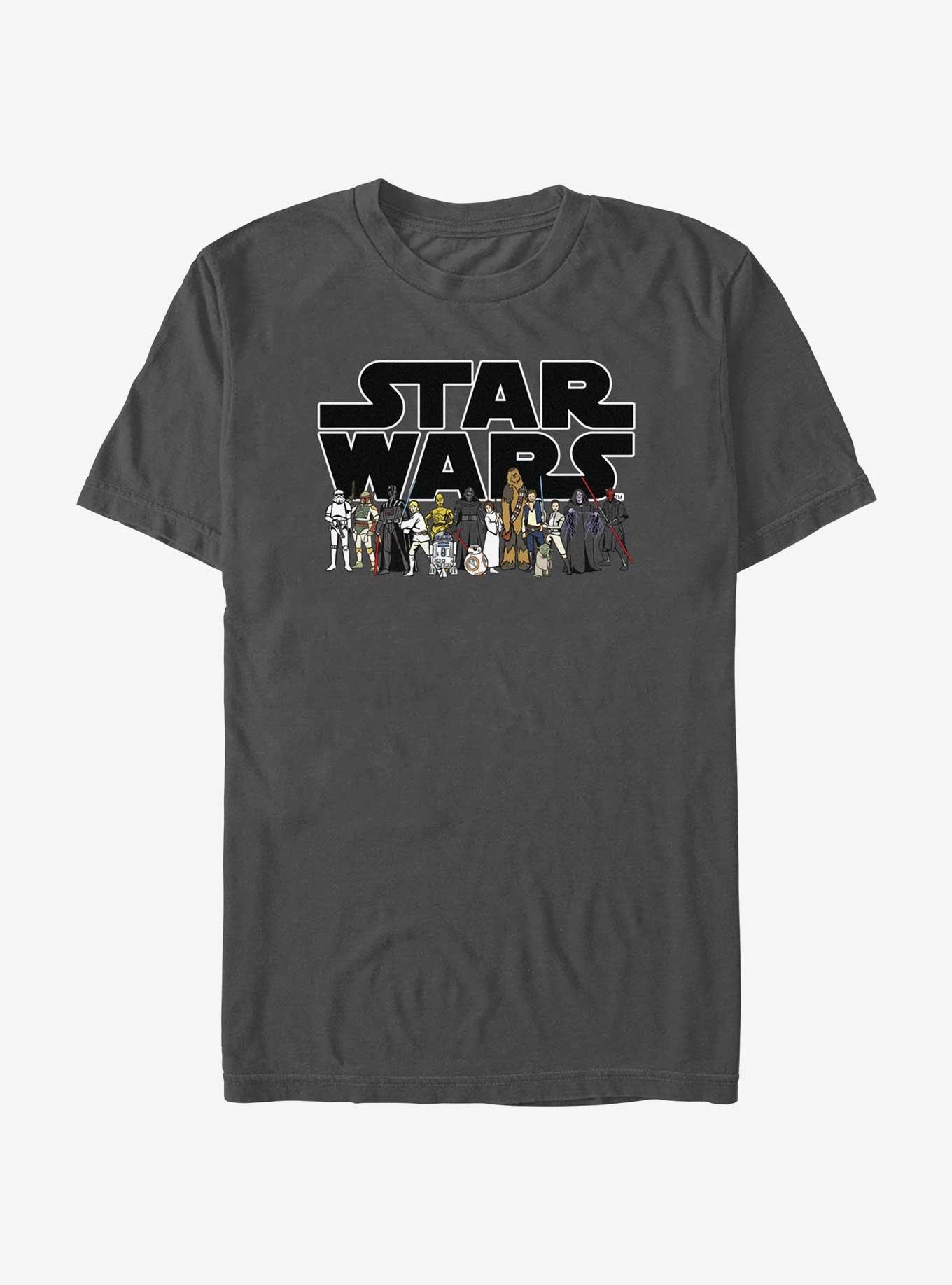 Star Wars Group Shot T-Shirt, CHARCOAL, hi-res