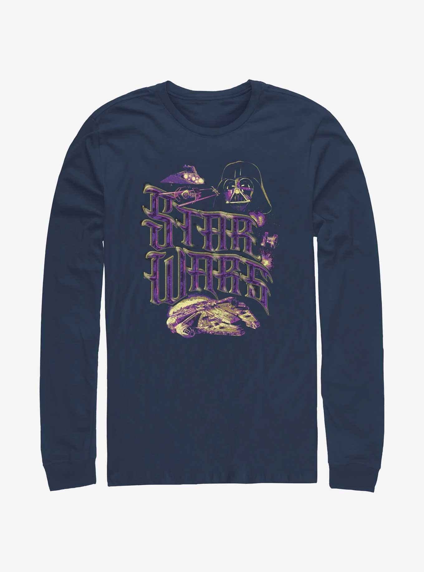 Star Wars Galactic Country Rock Long-Sleeve T-Shirt, NAVY, hi-res