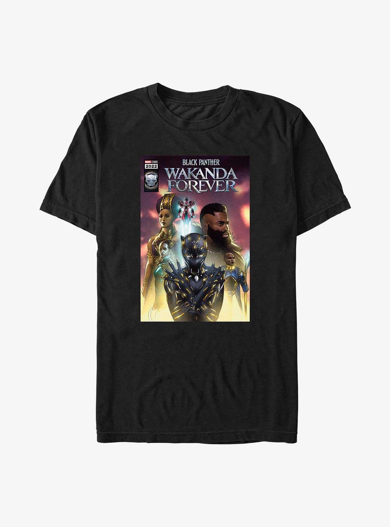 Marvel Black Panther: Wakanda Forever Shuri Comic Cover Poster T-Shirt, BLACK, hi-res