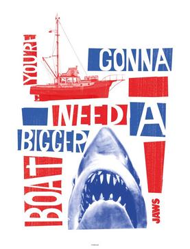 Jaws You're Gonna Need A Bigger Boat Poster , , hi-res