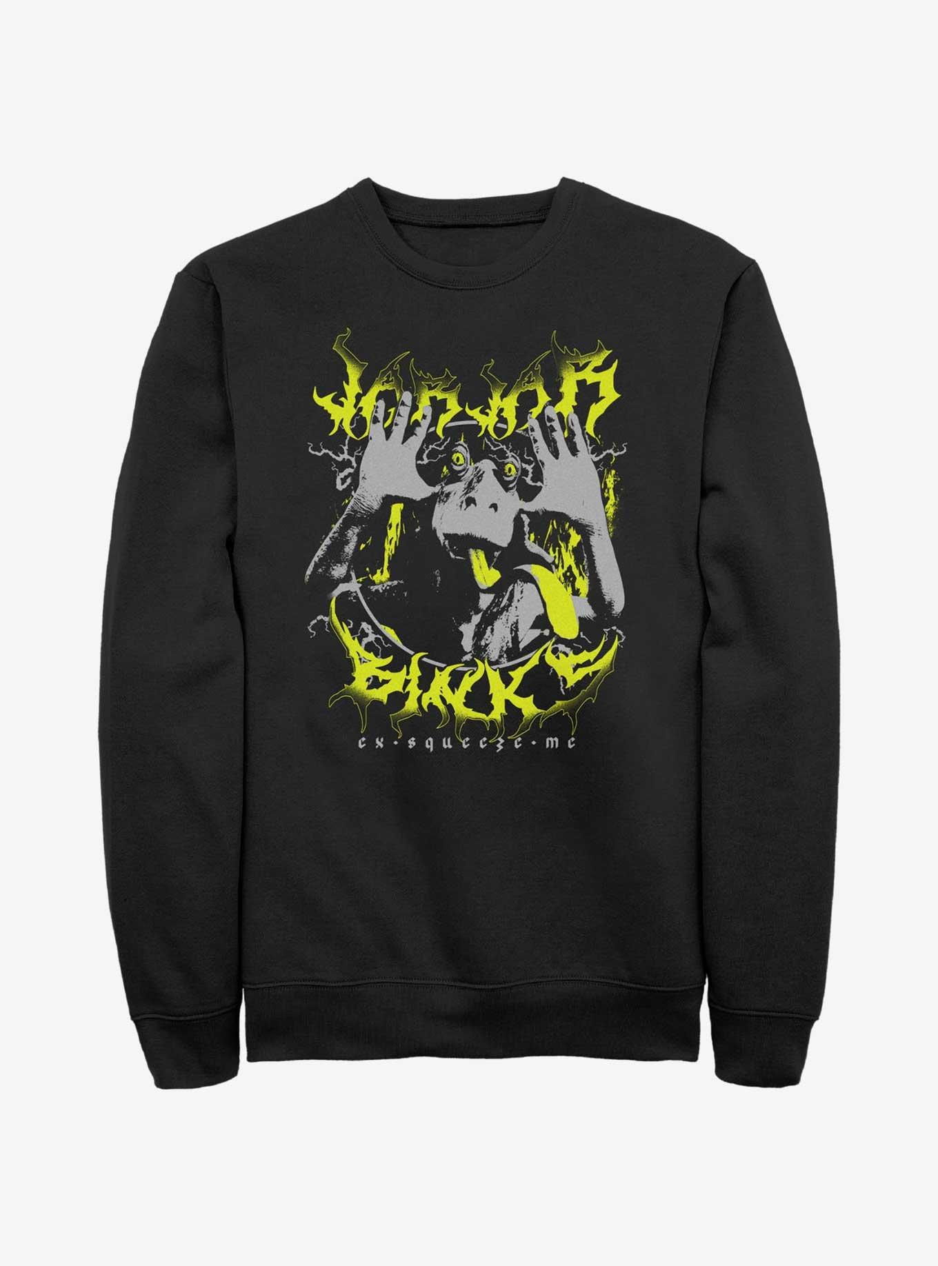 Star Wars Heavy Metal Jar Jar Binks Sweatshirt, BLACK, hi-res