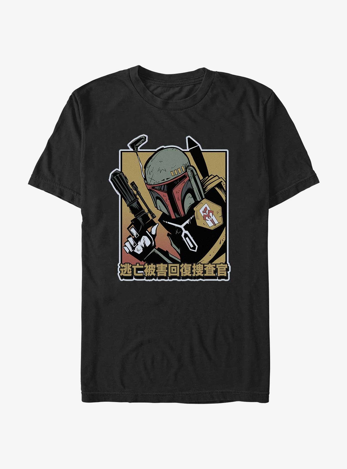 Star Wars Boba Fett Bounty Hunter Anime T-Shirt, , hi-res