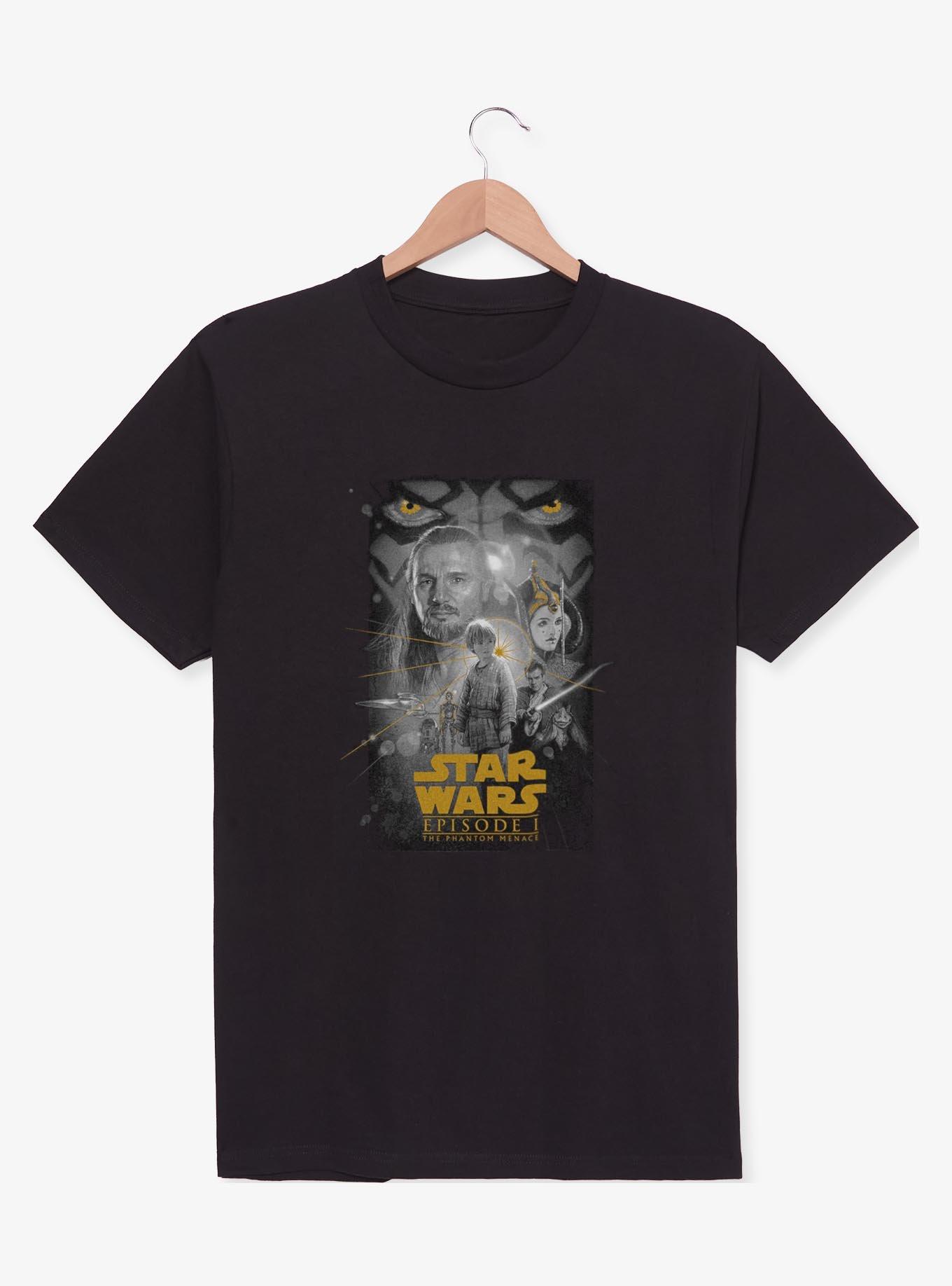 Star Wars Episode I: The Phantom Menace Poster T-Shirt - BLACK 