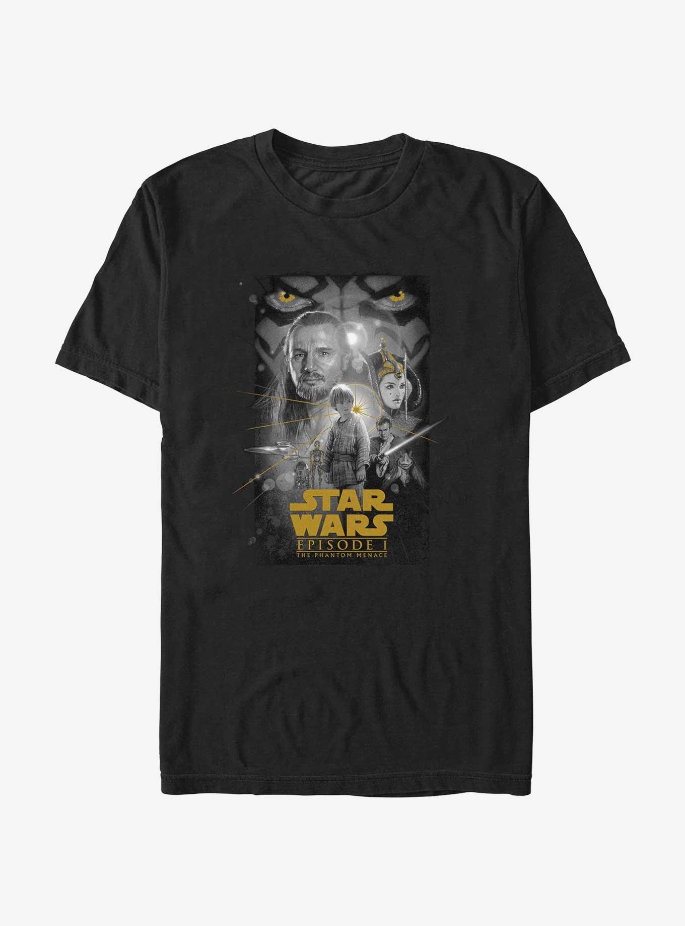 Star Wars Episode I: The Phantom Menace Poster T-Shirt, BLACK, hi-res