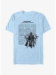 Star Wars Imperial March Music Sheet T-Shirt, LT BLUE, hi-res