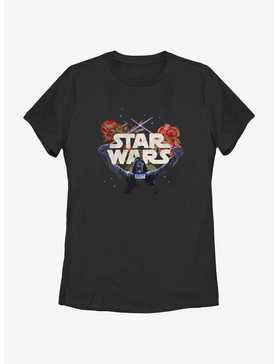 Star Wars Floral Darth Vader Womens T-Shirt, , hi-res