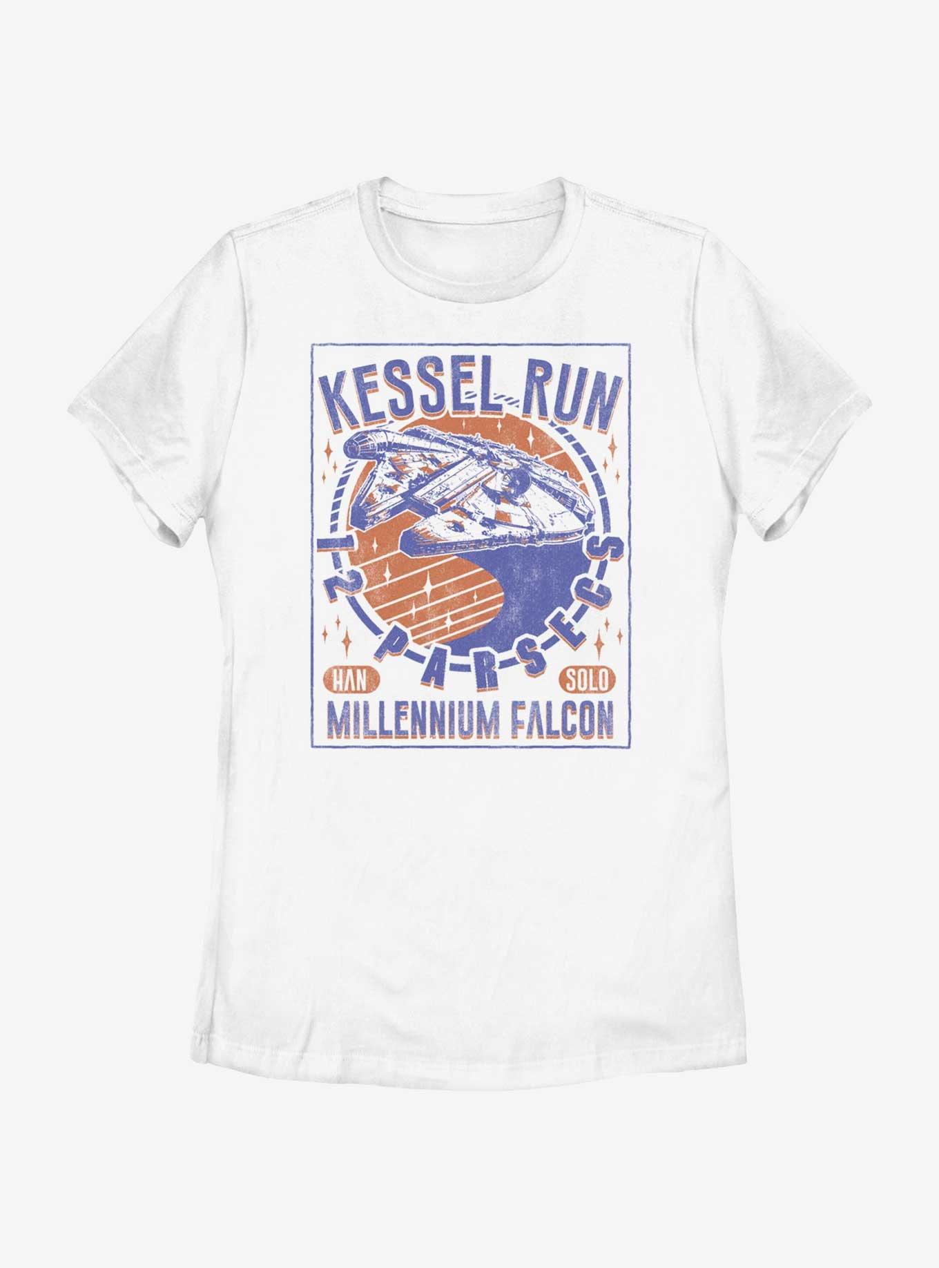 Star Wars Kessel Run Millennium Falcon Womens T-Shirt, WHITE, hi-res