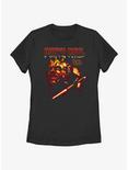 Star Wars Heavy Metal Darth Maul Womens T-Shirt, BLACK, hi-res