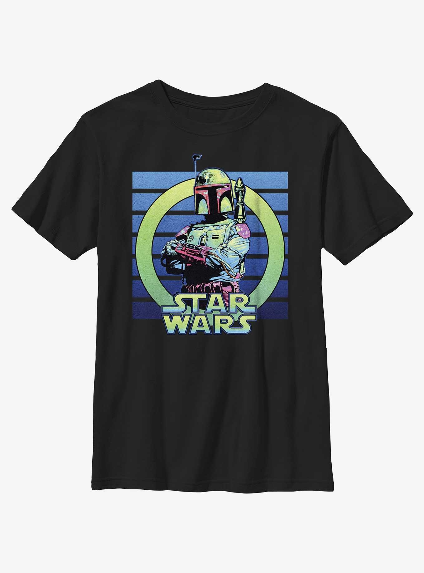 Star Wars Boba Fett Portrait Youth T-Shirt, , hi-res