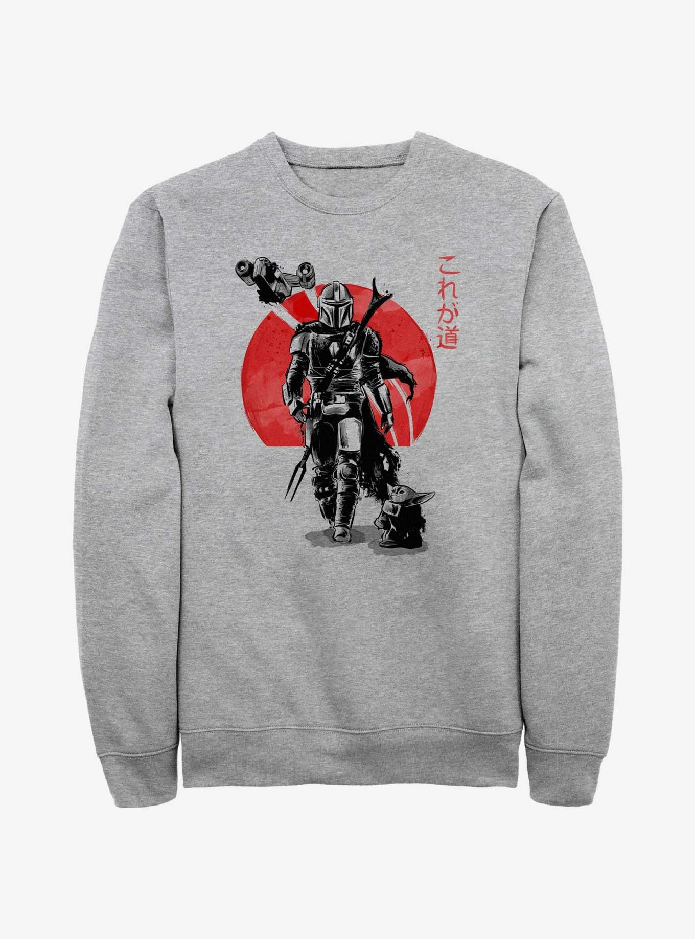 Star Wars The Mandalorian Sumi Ink Sunset Sweatshirt, ATH HTR, hi-res