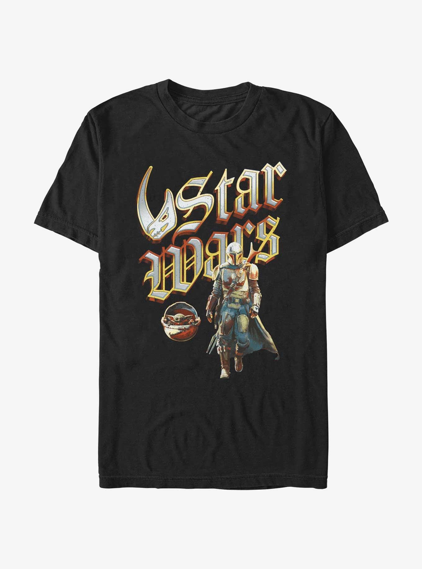 Star Wars The Mandalorian Heavy Metal Lettering T-Shirt, , hi-res