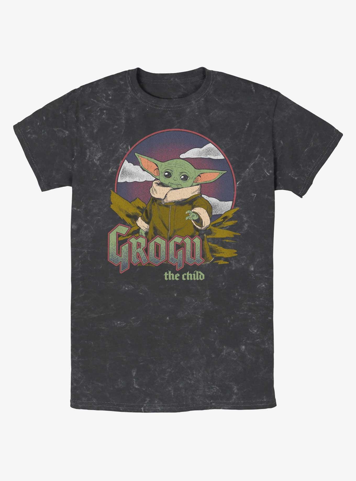 Star Wars The Mandalorian Grogu The Child Vintage Mineral Wash T-Shirt, , hi-res