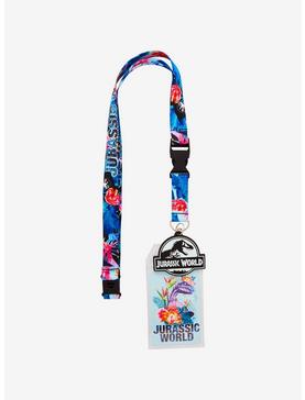 Jurassic World Tropical Allover Print Lanyard - BoxLunch Exclusive, , hi-res