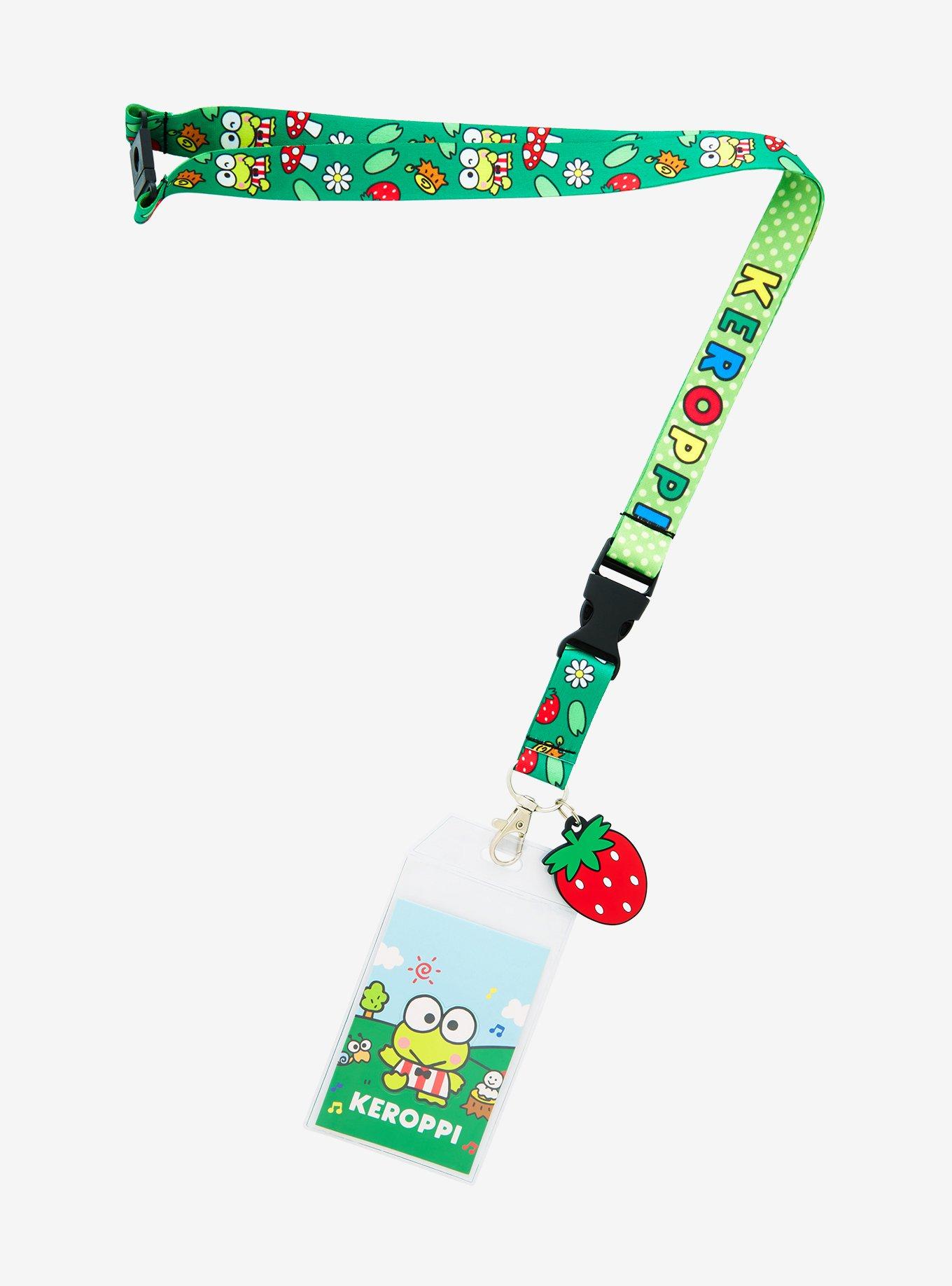 Sanrio Keroppi Allover Print Lanyard - BoxLunch Exclusive, , hi-res