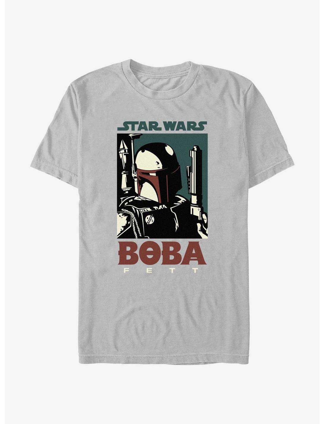 Star Wars Boba Fett Profile T-Shirt, SILVER, hi-res