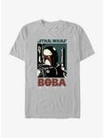 Star Wars Boba Fett Profile T-Shirt, SILVER, hi-res