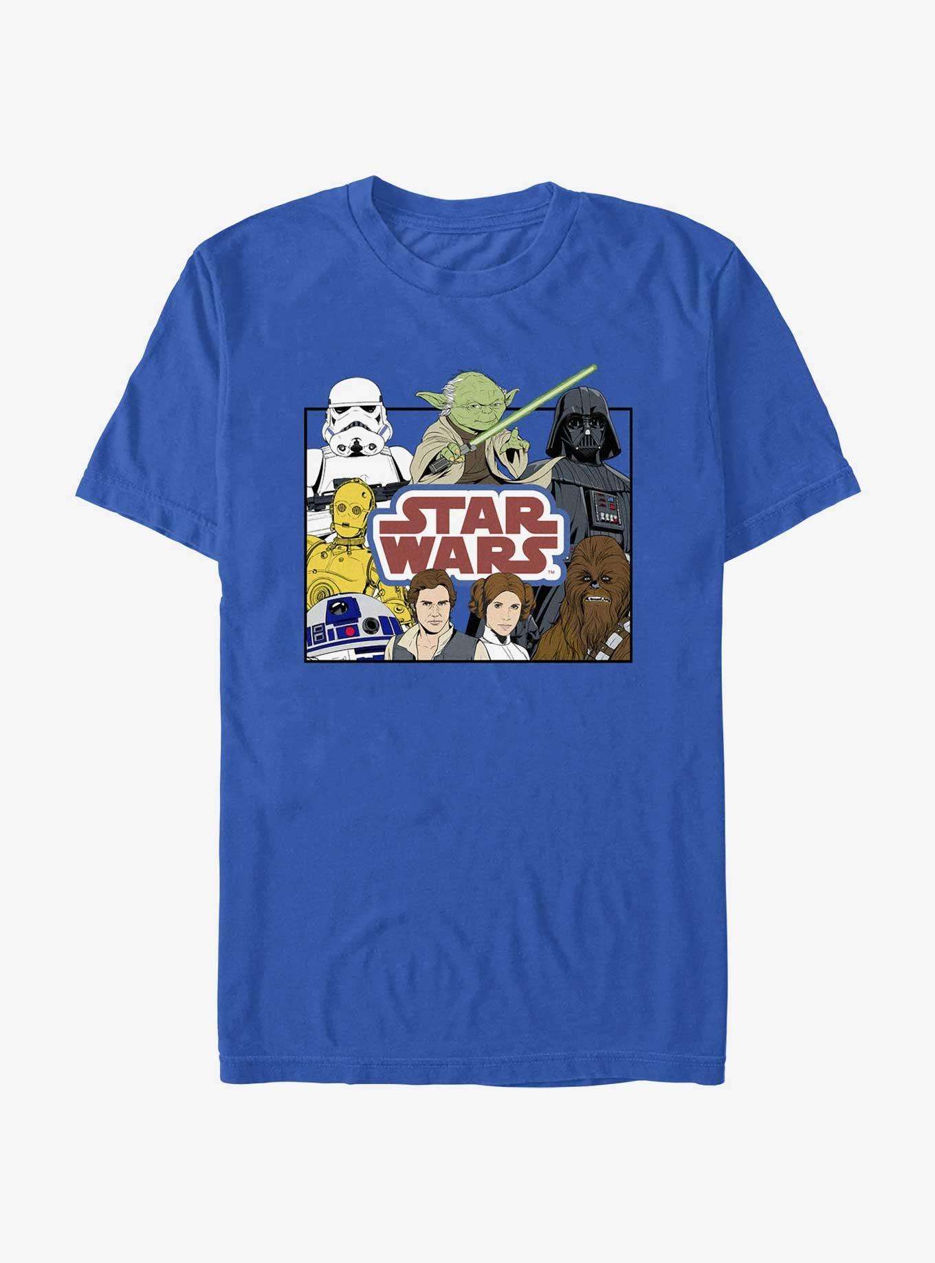 Star Wars Boxed Characters T-Shirt, ROYAL, hi-res