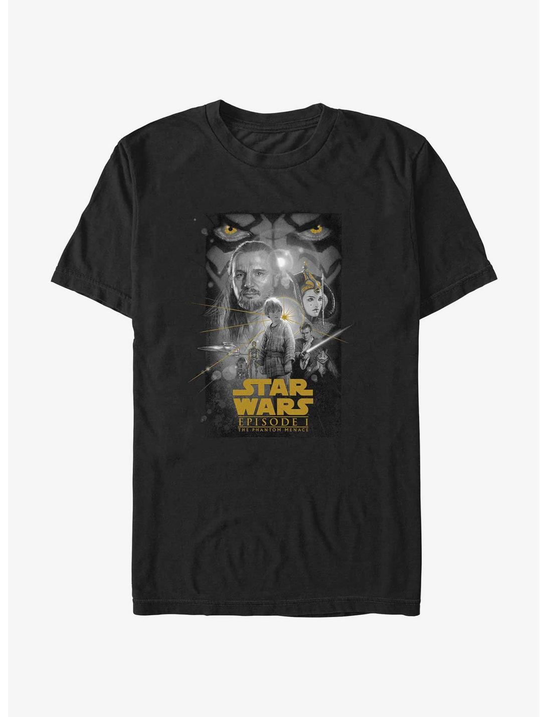 Star Wars Episode I: The Phantom Menace Poster T-Shirt, BLACK, hi-res