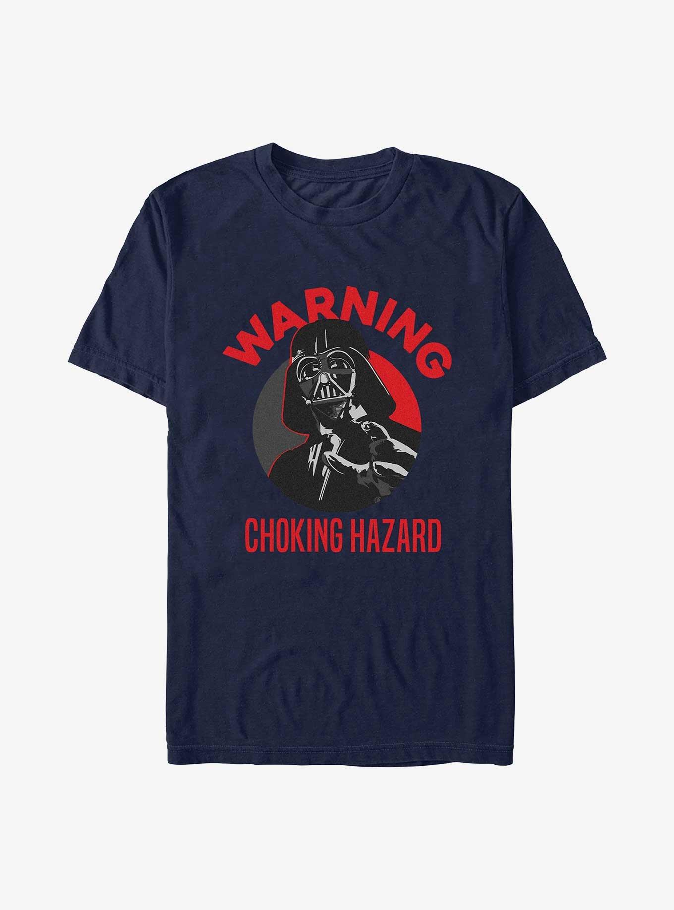 Star Wars Vader Choking Hazard T-Shirt, NAVY, hi-res